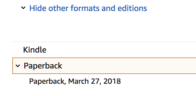 linking different versions on Amazon